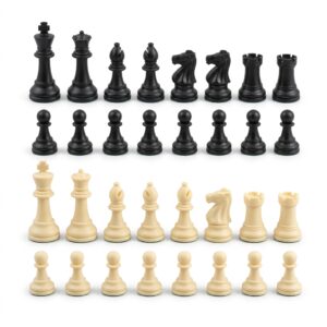 juego de fichas de ajedrez x 32 piezas en plástico resistente